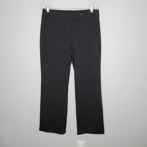EILEEN FISHER Dark Charcoal Grey Stretch Straight Leg Pants Sz Small S